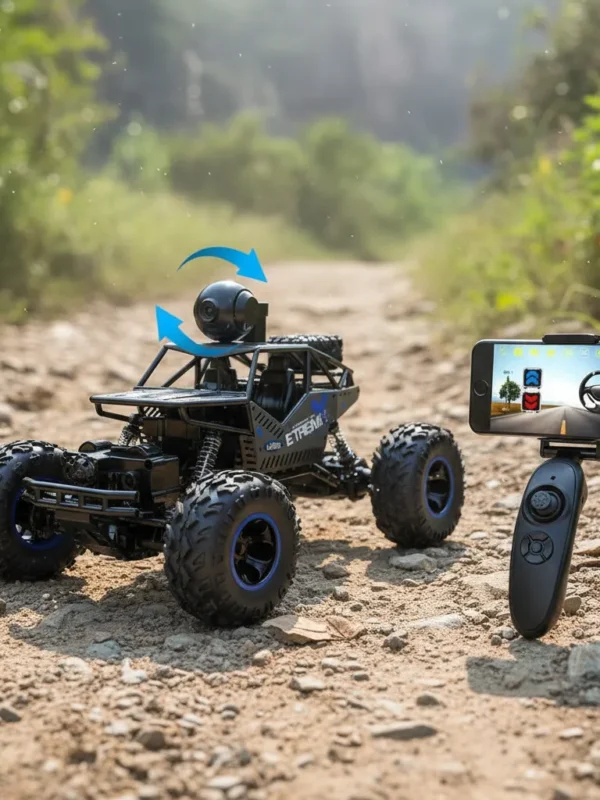 Coche Rc 4x4 Con Cámara Wifi Hd - Todoterreno Alta Velocidad