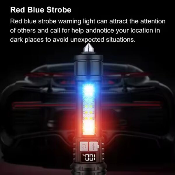 Linterna De Plástico Abs Xhp70 Led Lcd Pantalla Digital