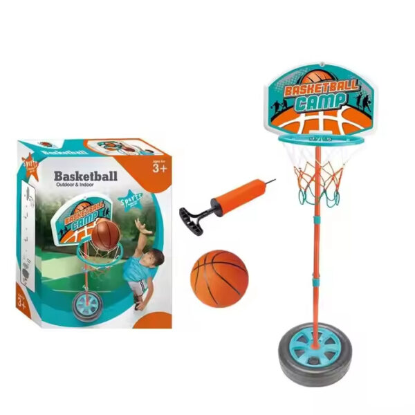 Set Básquetball Baloncesto Base Aro Portátil Niños + Balón