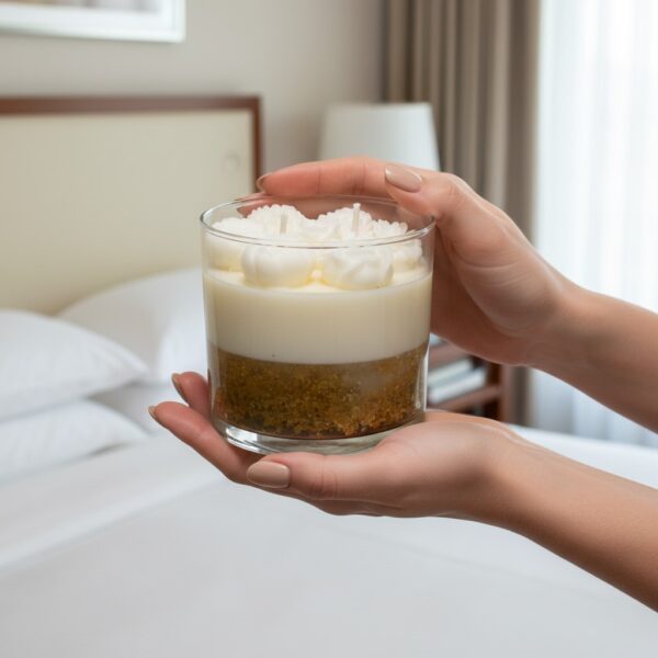 Vela artesanal en cera de soya y cera gel – 250 g