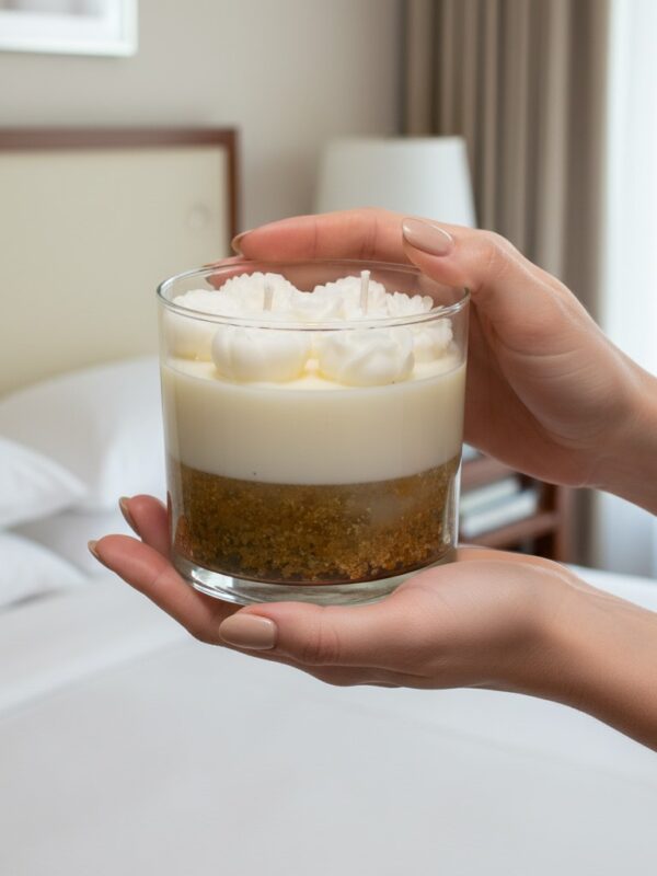 Vela artesanal en cera de soya y cera gel – 250 g