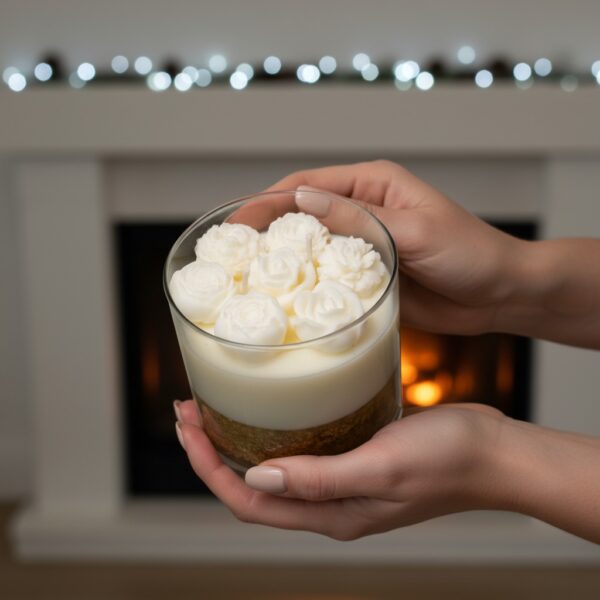 Vela artesanal en cera de soya y cera gel – 250 g