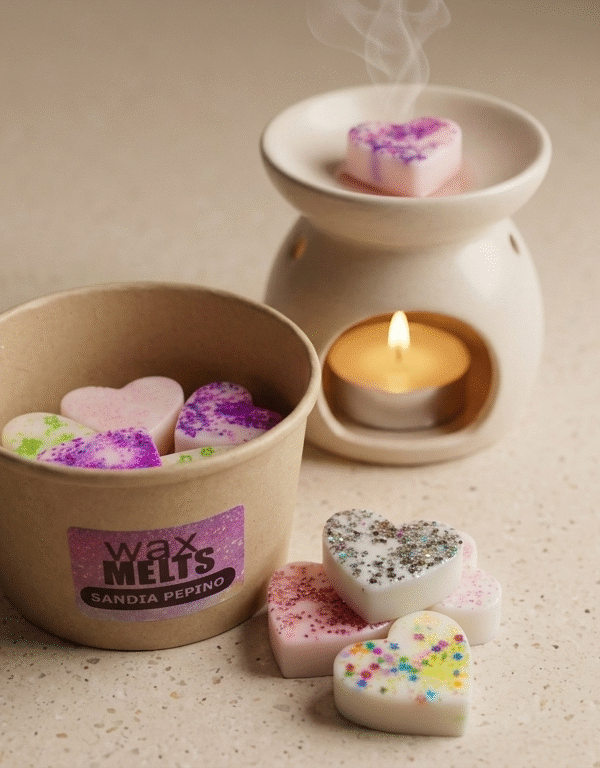 Wax Melts de Cera de Soja Artesanal Corazones